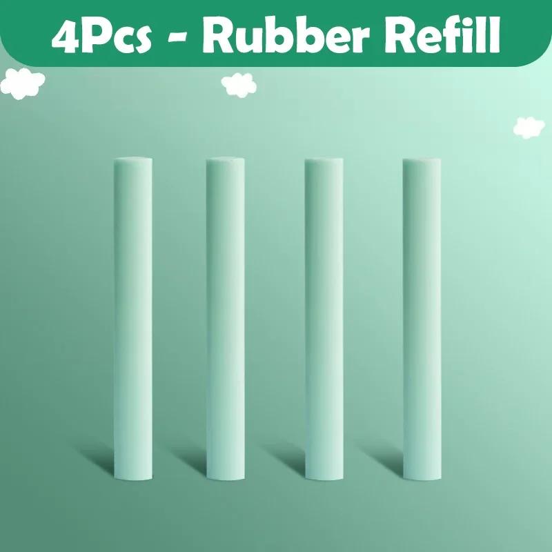 3in1 Eraser Pen Press Retractable Pencil Rubber Correction Supplies Kawaii Stationery Eraser School Supplies