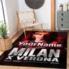 Ac Milan Personalized Text Carpet Suitable for Dining Room Kitchen Study room Living Rooms Anti-slip Rug Decorate Offices
