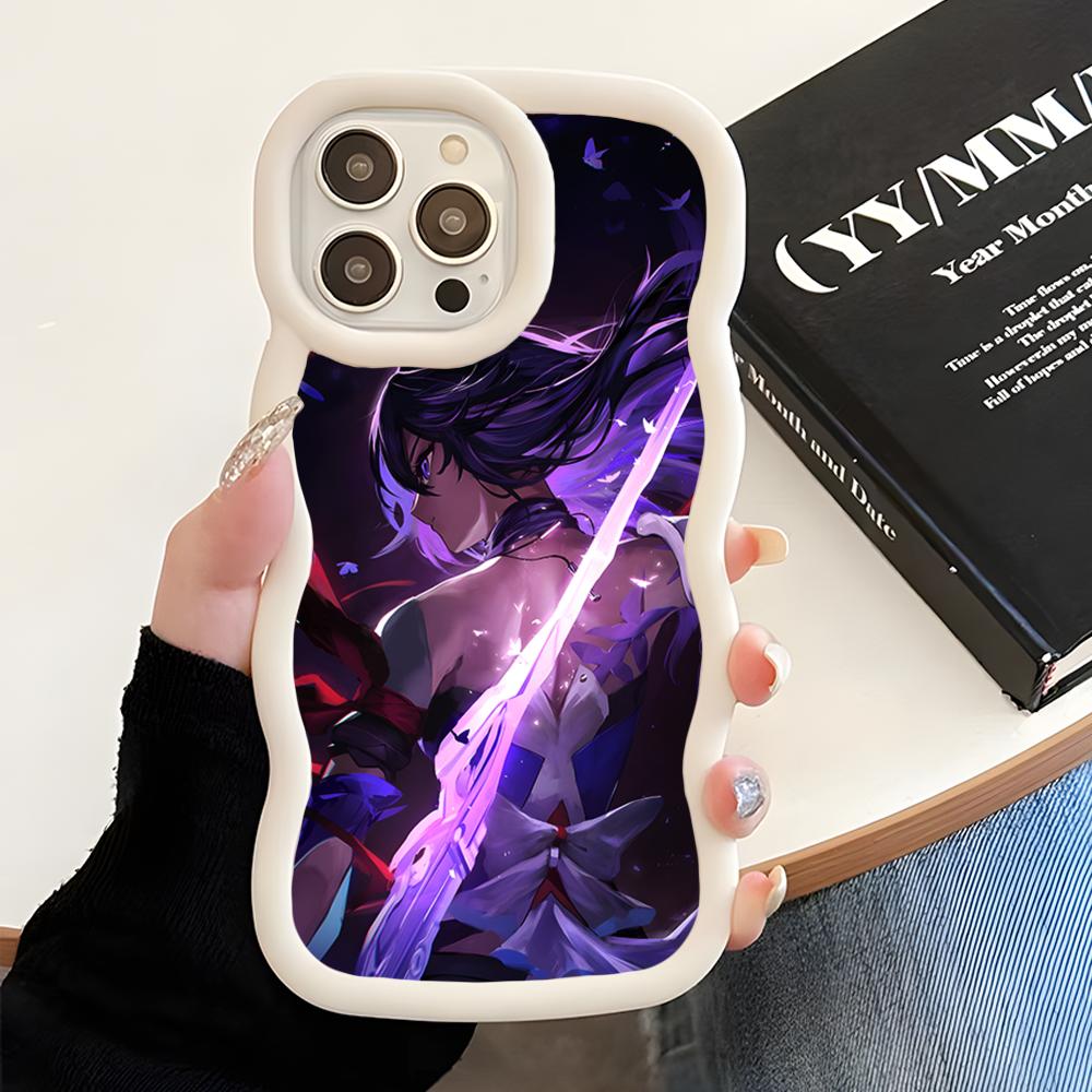 HSR Seele Wavy Edge TPU Mobile Phone Case for iPhone 17 16 15 14 13 12 11 Air Pro Max Plus Colorful Cover