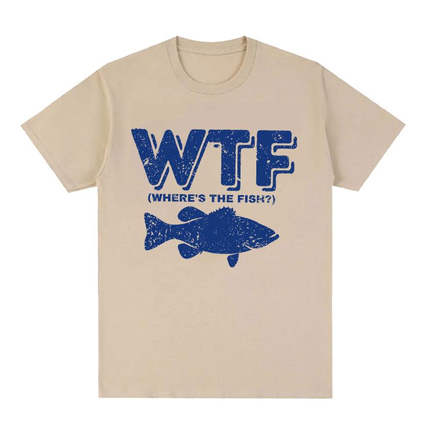 Funny Fish Diagram Meme Graphic T Shirt Men Women Retro High Quality Fashion T-shirts Tops Casual 100% Cotton Oversized T-shirt