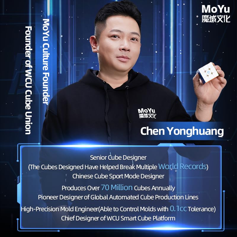 Bucubke MoYu AoFu V5 7x7 Single-Track Magnetic Cube [Authentic], AoFu V5 144-Piece Magnetic Puzzle, 7x7x7 Single-Track Magnetic, Stickerless, Speed