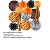 12Pcs Halloween Party Decorations Honeycomb Pumpkin Ball Lanterns Paper Fan Hanging Ornaments Indoor Outdoor Spooky Decor for Home Office Party