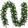 Christmas Tree Garland Artificial Christmas 100LED Snow-Covered Chain Dense 270cm