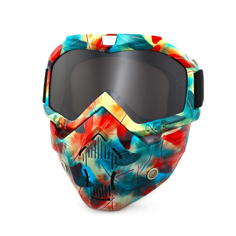 Retro face masks, goggles, off-road motorcycles, racing goggles, outdoor cycling glasses, skiing