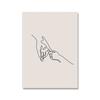 Pittura su Tela Disegno Minimalista a Linea Singola Citazioni sull'Amore del Bambino Poster Stampe Immagini da Parete per Cameretta Decorazione Casa