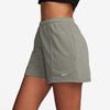 Nike Solid Color Elastic Waist Breathable Versatile Casual Shorts Women Shorts Khaki HF6941-320