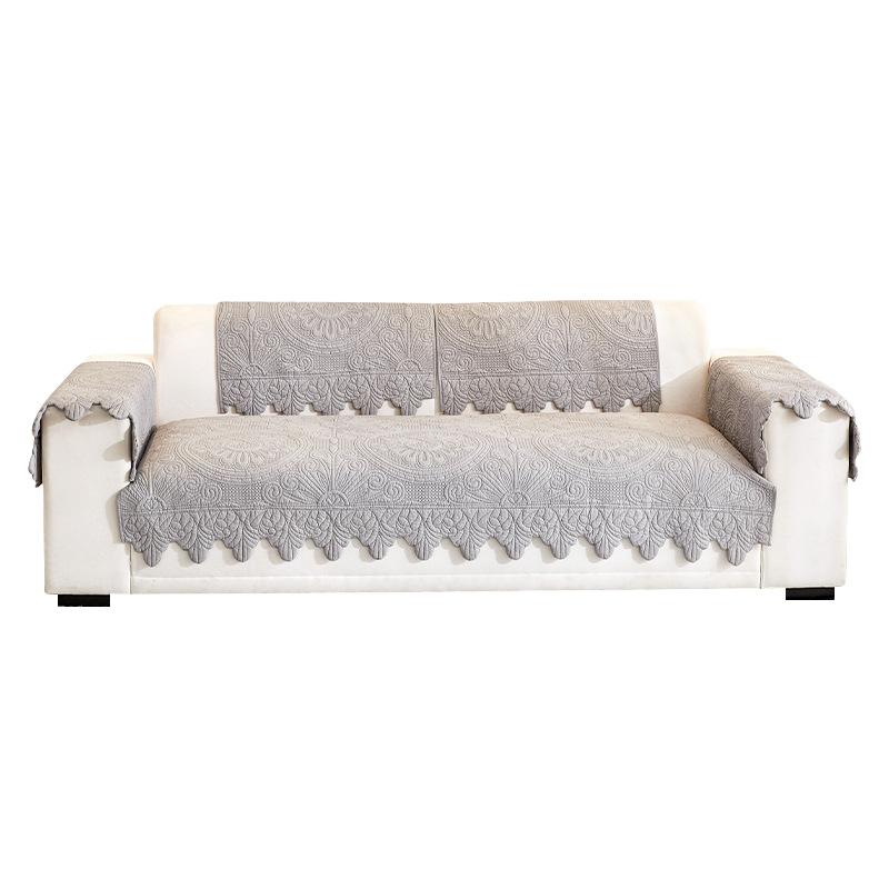 Cotton Sofa Cushion Non-Slip Pure Cotton Fabric Seat Cushion French Simple Modern Four-Season Universal Sofa Cover Cloth Towel