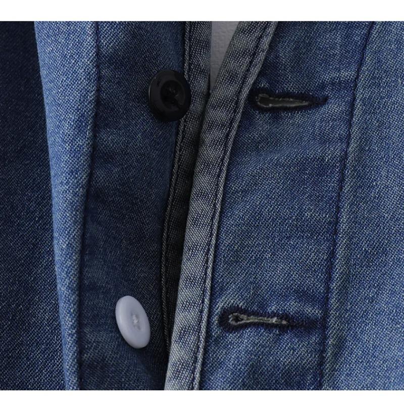Japan Retro Heavy Washing Workwear Clothes Cotton Denim Jacket Men's Trendy Cardigan Top Taoist Robe Men's Jacket