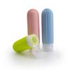 Travel-Friendly Refillable Silicone Lotion Bottle with Vertical Stripe Texture