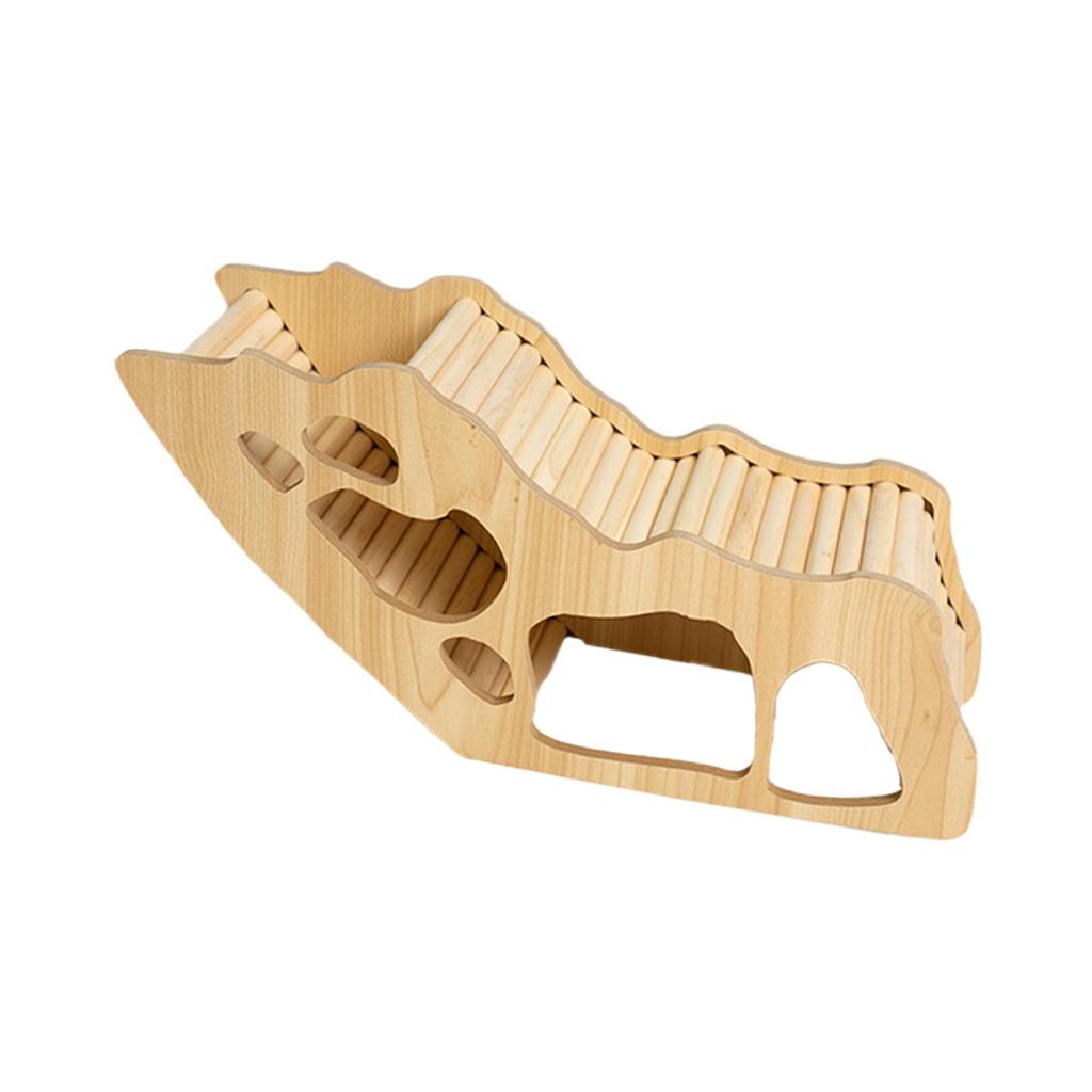 Hamster House and Habitat Wood Small Animal Hideout Hut Play Toy for Gerbils