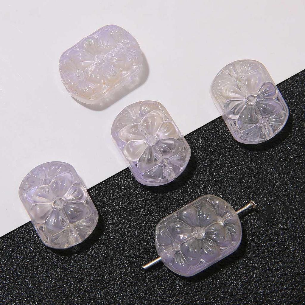 Handmade Glass Flower Beads Bracelet & Necklace Supplies