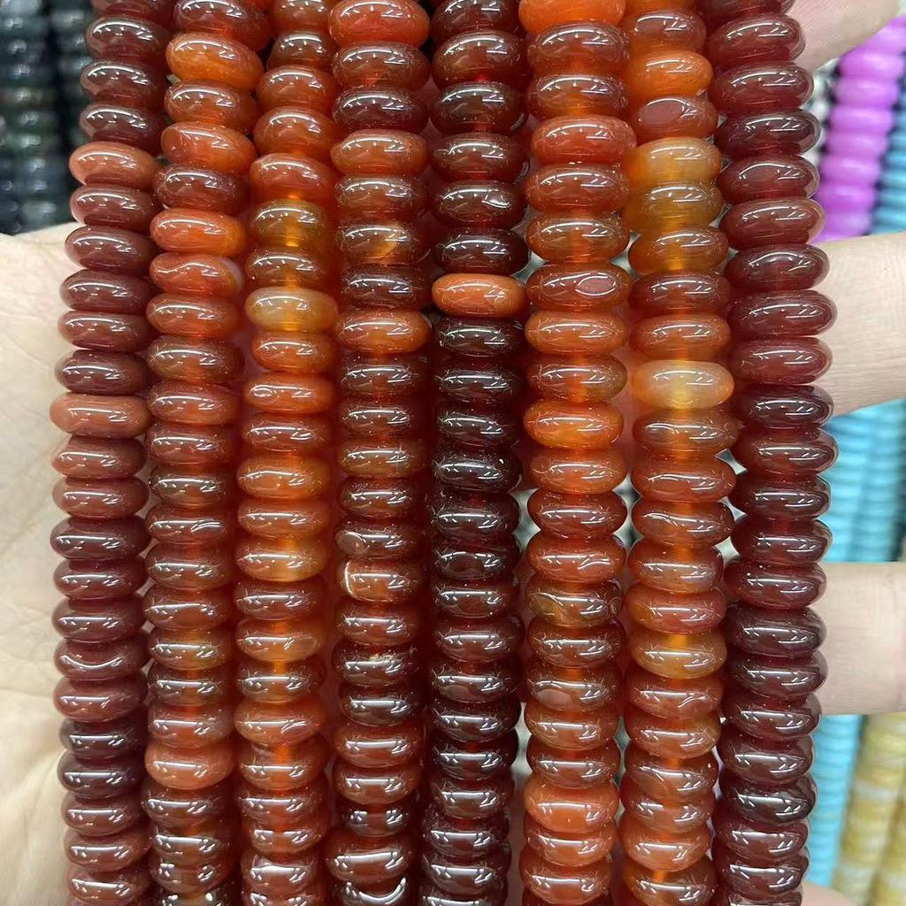 10mm Natural Tiger Eye & Aventurine Abacus Beads for DIY Jewelry Bracelet/Necklace Accessories