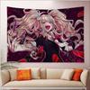 Danganronpa Anime Wandteppich Stilvolles Hajime Nagito Kunst Kräftiger Raumakzent für Danganronpa Mystery Anime Fans