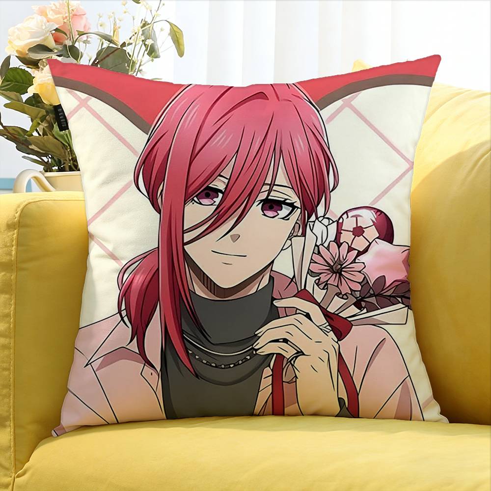 Chigiri Hyoma Various Sizes Square Pillow Case For Car Home Bedchamber Decor