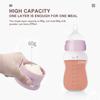 4-layer Bear Style Portable Infant Formula Container, Infant Formula Dispenser, Stackable Food Storage Box, Portable Snack Box