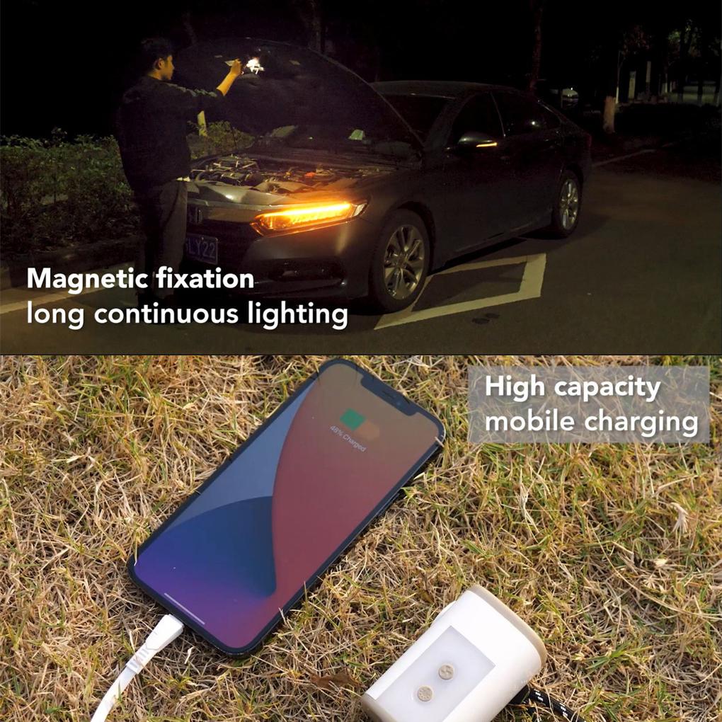 Electric Air Pump Rechargeable Night Light Adjustable Tyre Inflator