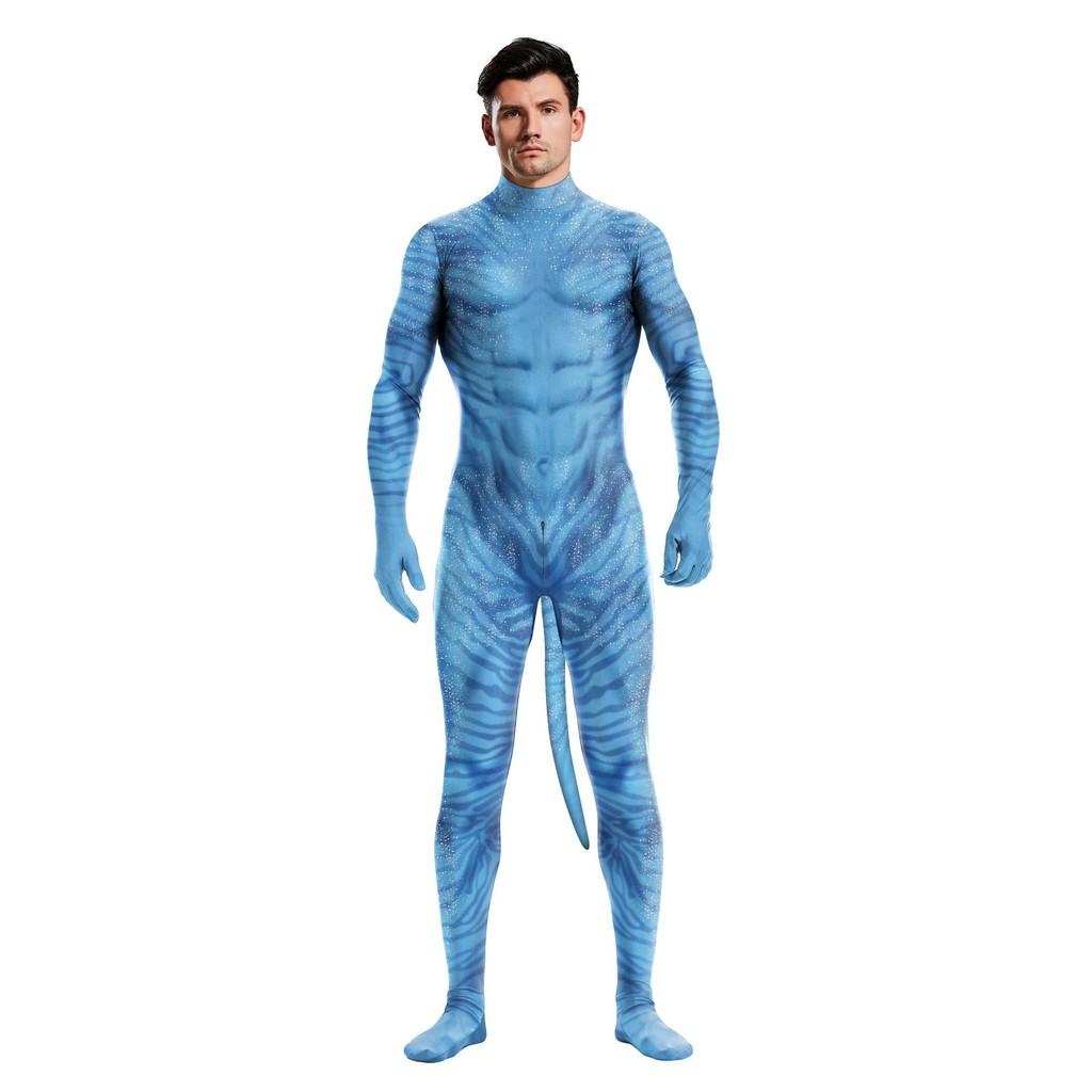 Avatar Inspired Halloween Costume Milk Silk Bodysuit For Fantasy Role Play