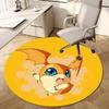 1pc Chibi Bat Round Carpet, Made of Polyester,Perfect for Decorating Office Chairs, Living Rooms,Vibrant Decorative Rug
