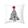 1 Piece Of Christmas Decoration Pillowcase Cartoon Santa Claus Snowman Pattern Sofa Cushion Suite Room Home Decoration Gift