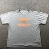 Tennessee Volunteers Shirt Mens XL Gray Short Sleeve Embroidered Spell Out