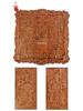 Peach Wood Door Gods Carving Pendant Ornament - Shen Tu Yu Lei Home Decoration Handicraft