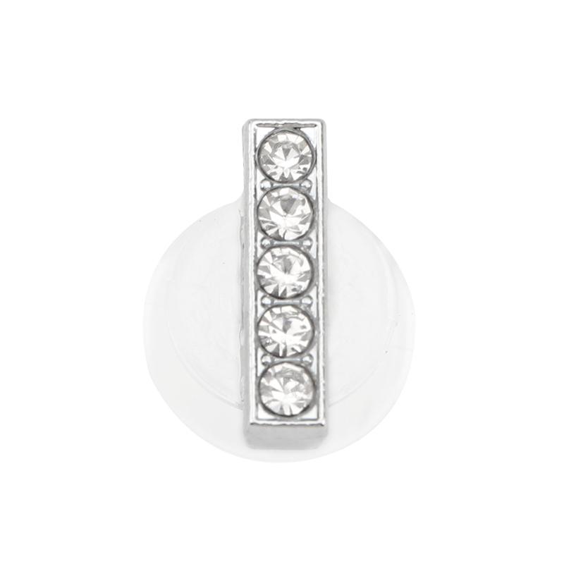 1PC Shoe Charms Glitter Rhinestone Letter Crystal Alphabet Shoes Charm Decorations Jewelry Slider Bracelet Wristbands Accessorie