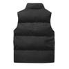 Men Windproof Vest Stand Collar Sleeveless Button Zipper Closure Waistcoat with Pockets Solid