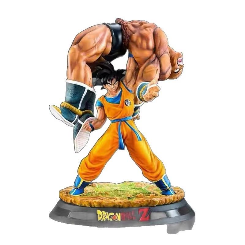 

19cm Dragon Sphere Goku Carrying Nappa Statue Timeless Scene Gk Figure Animation Collector-Worthy Miniature Plaything Desk Decor Decoration Piece Boys