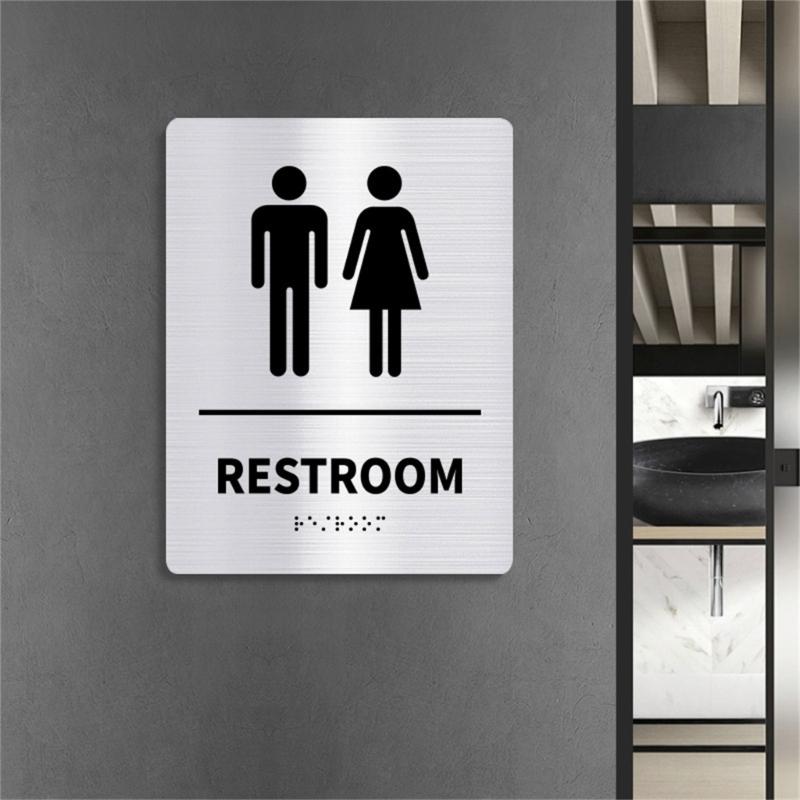 Modern Styles Toilet Door Signs for Male and Female for Various Decoration In Offices and Restaurants