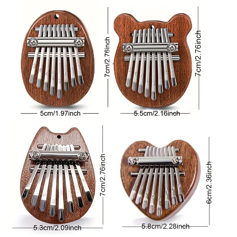 8 Tasten Mini Kalimba Hohe Qualität Exquisites Finger Daumen Klavier Marimba Musik Gutes Zubehör Anhänger Geschenk, Weihnachts- und Halloween-Geschenk, Erntedankfest-Geschenk