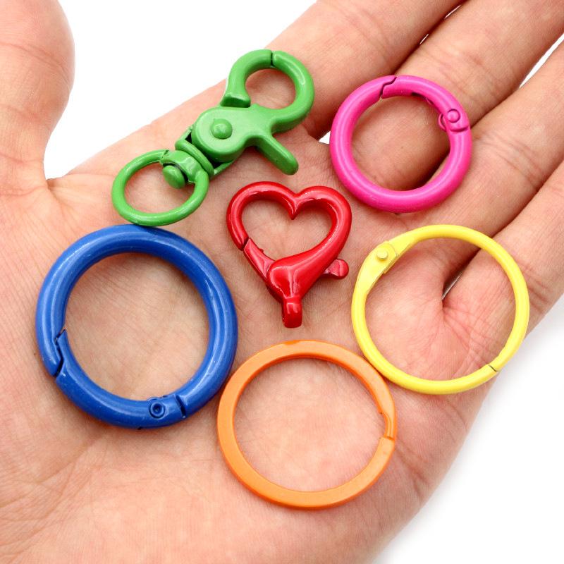 Assorted Keychains & Jewelry Accessories with Lobster Clasps & Jump Rings