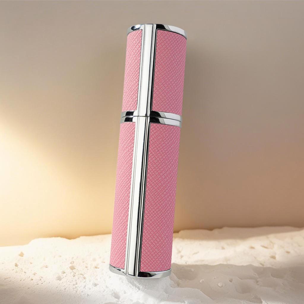Luxury 5ml Travel Perfume Bottle with Leather Base - Leak-Proof Spray Design
