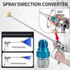 360 Degree Rotatable Airless Paint Sprayer Adapter Aluminum Alloy High Pressure Leak Resistant Swivel Joint For Smooth Coating