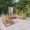 Day and Night - Day and Night Garden Furniture 4 Pieces Honey Brown Solid Pine Wood