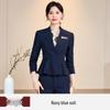 Chic Professional Women's Skirt Suit - Elegant Spring/Autumn Beauty Salon Front Desk Uniform