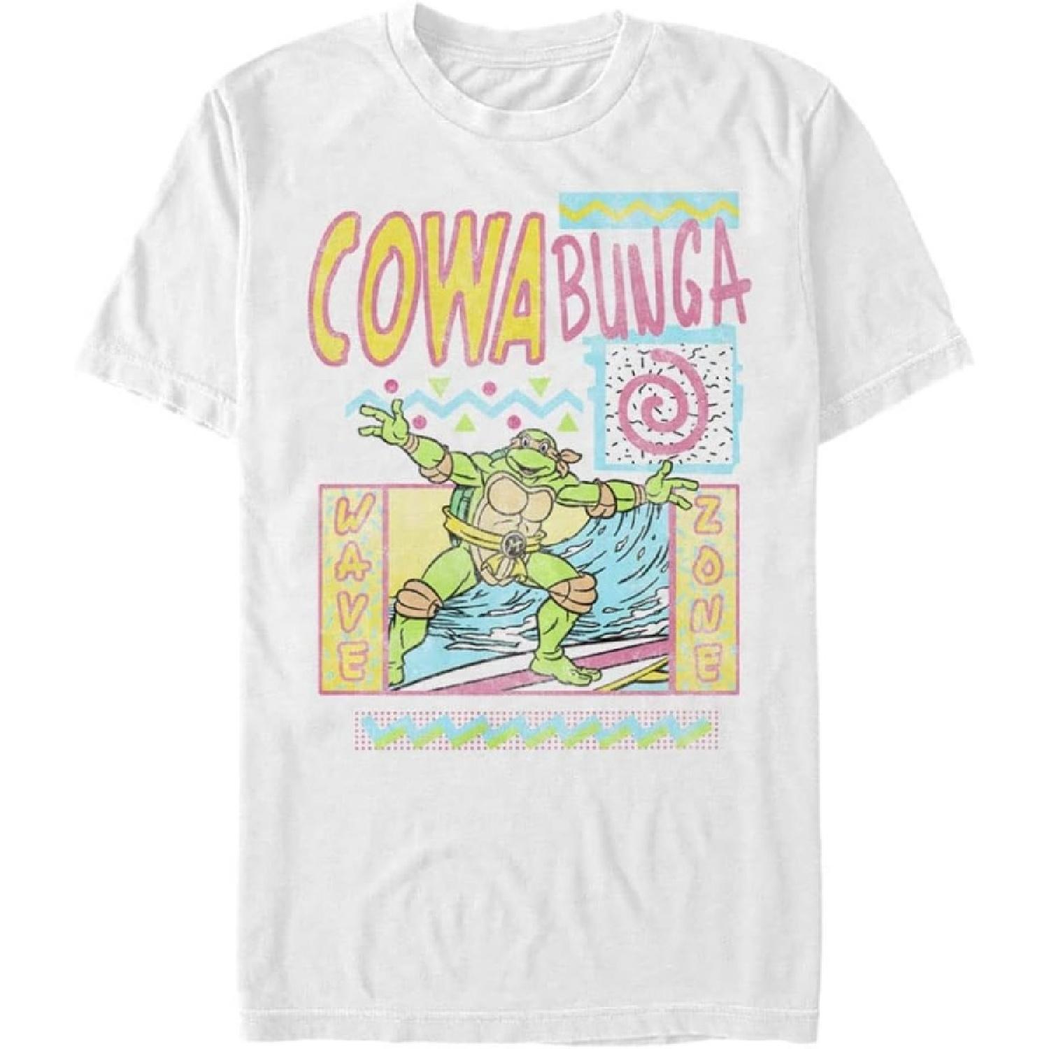 Nickelodeon Big & Tall Teenage Mutant Turtles Ninja Retro Surf Men s Tops Short Sleeve Tee Shirt S
