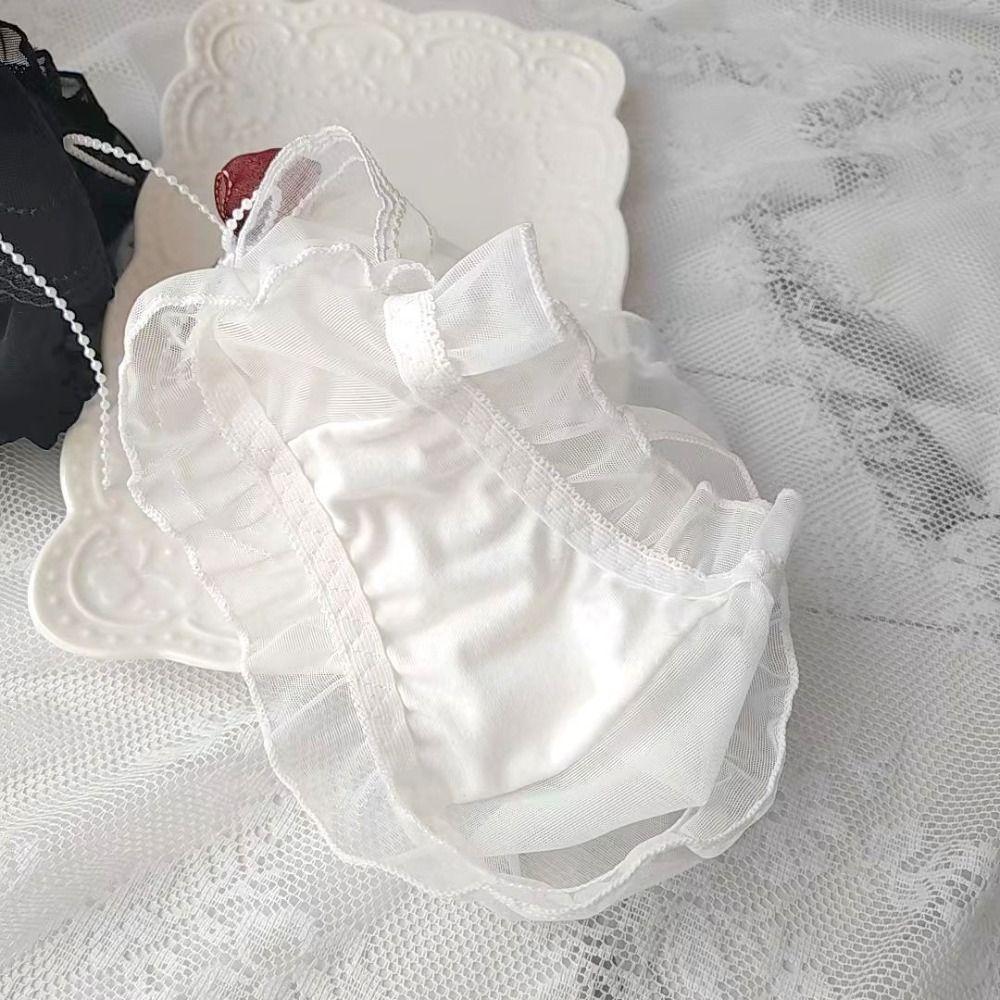 Bowknots Sexy Underwear Princess Ruffle Briefs Cute Lingerie