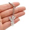 Stainless Steel Cactus Keychain Pendant for Backpack or Pot Decor