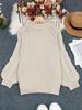 Cross-border Autumn and Winter New Round Neck Loose Soft Waxy Lazy Wind Knitted Sweater Korean Version Twist Rope Pullover Large Size Top