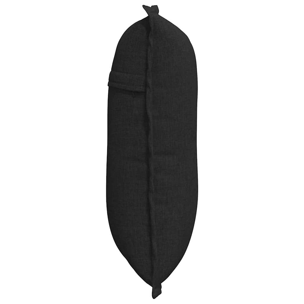 Back Cushion Black 50 X 19 X 45 Cm Fabric