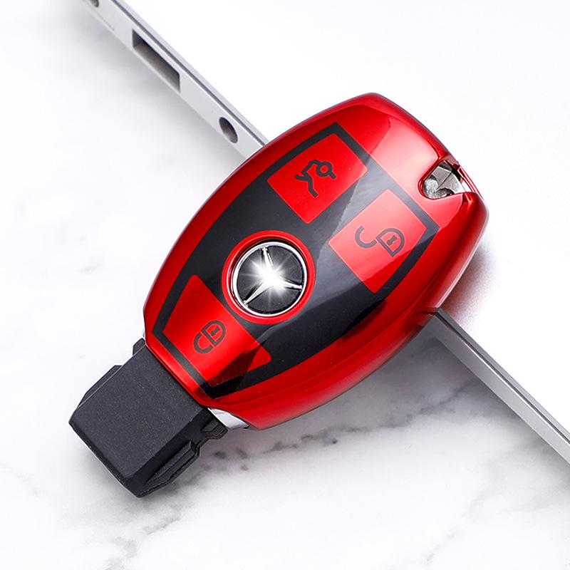 2/3 Buttons Soft TPU Car Remote Key Case Cover Shell Fob for Mercedes Benz A B R G Class GLK GLA GLC GLR W204 W210 W176 W202 W463