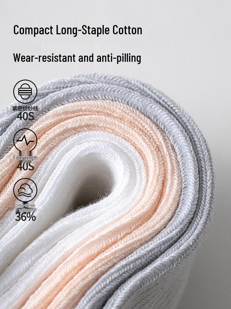 Infant Toddler Cotton Ribbed Knee-High Socks (0-3 Years) - Loose Fit for Spring/Autumn