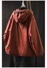 Women's Retro Casual Quilted Cotton Jacket with Hood, Large Pockets, Lightweight, Loose Fit, Plus Size, Winter Warm Outerwear.