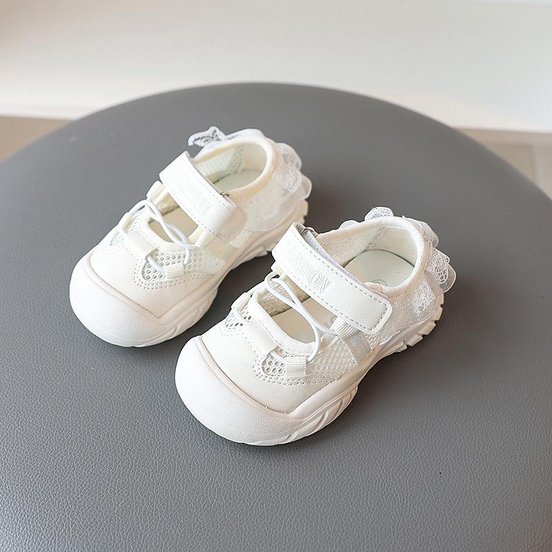Girls Korean Style Sweet Sports Shoes Children's Lightweight Sandals Girls Lace Mary Jane Shoes