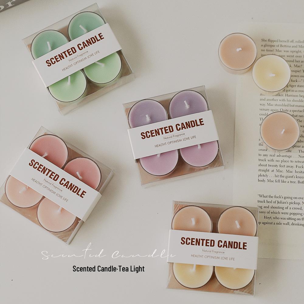 Colorful Aromatherapy Tea Light Scented Candles - Handmade, 8-Hour Mini Atmosphere Boosters