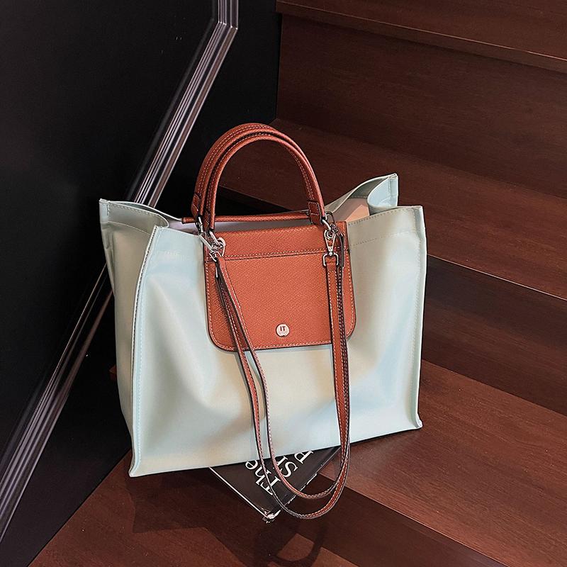 Women Canvas Shoulder Bag Large Capacity Ladies Shopping Bags Simple Handbag Vacation Tote Casual Book Bag AVE