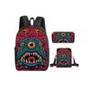 Bow Print Single Layer Rucksack Minimalist Style for Boys/Girls Children Best Gifts 2D Flat Animated Schoolbags