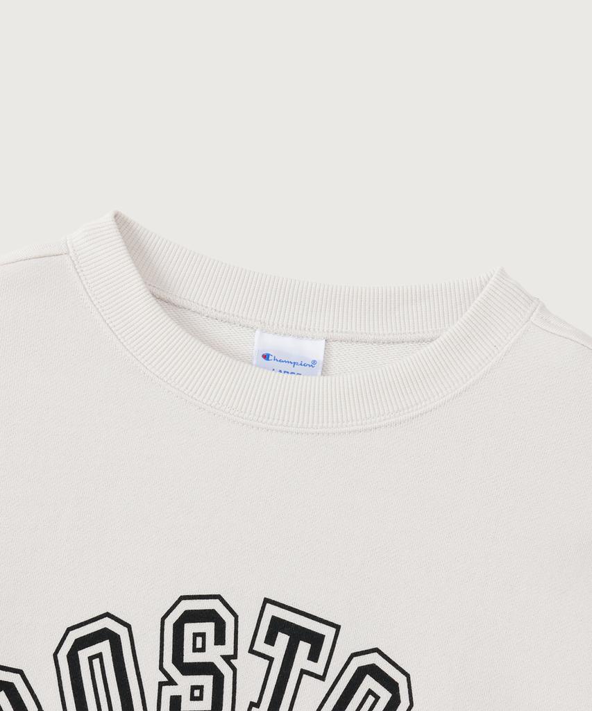 Champion Boston Regular Fit Crew Neck Sweatshirt Off White