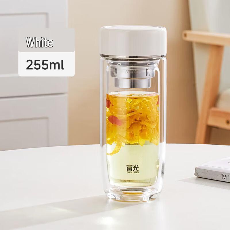 FUGUANG Double-Layer Glass Tea Infuser Cup