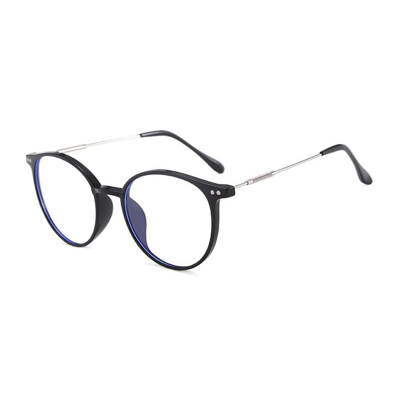 High Quality Round Metal Glasses Women Men Exquisite Simple Eyewear At Home Shopping Female Male Blue Light Blocking Glasses